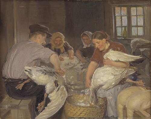 Plucking the Geese, 1904, Anna Ancher
