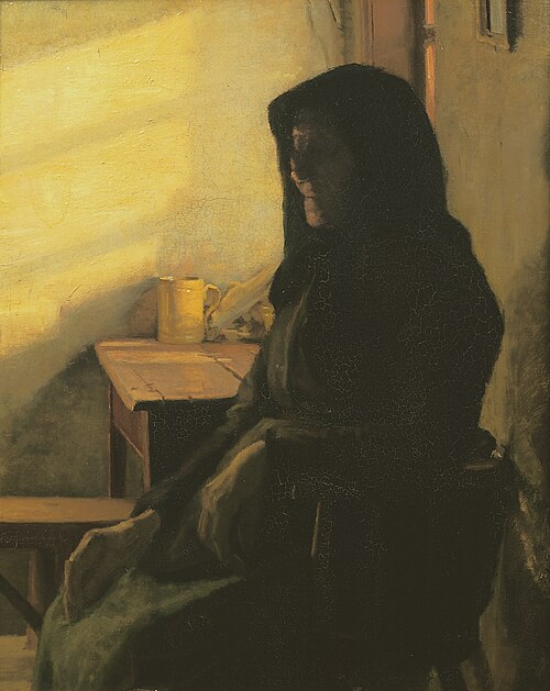 A blind woman in her room, 1883, Anna Ancher
