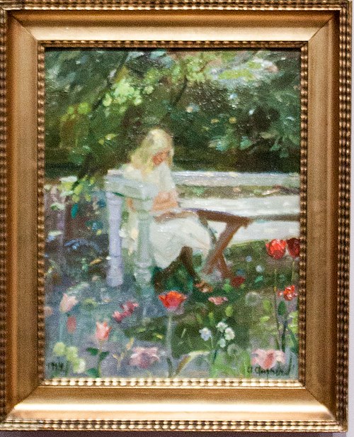 A girl in the garden in summertime, 1914, Anna Ancher