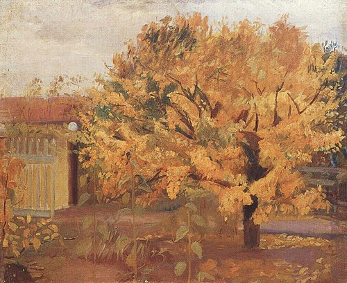 Pear tree in the front yard, , Anna Ancher