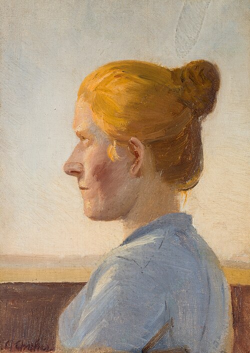 A young woman from Skagen, 1890, Anna Ancher