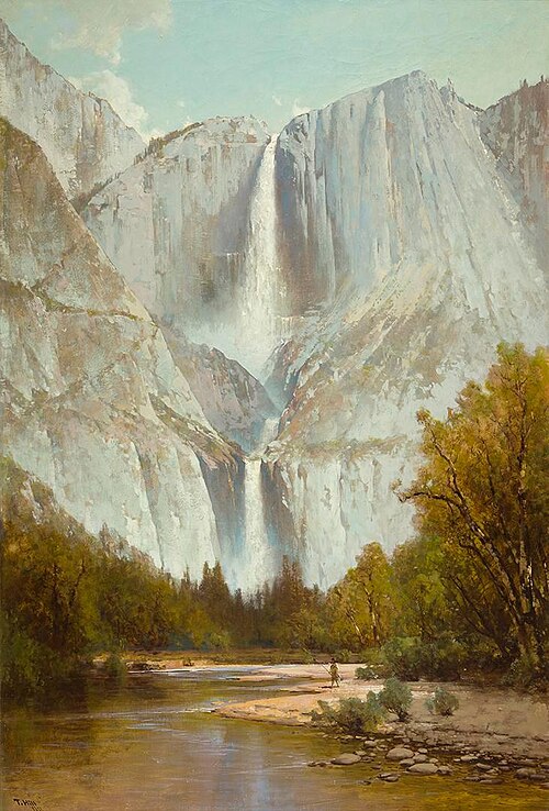 Yosemite Falls, 1884, Thomas Hill