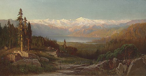 View in the Sierra Nevadas, 1869, Thomas Hill