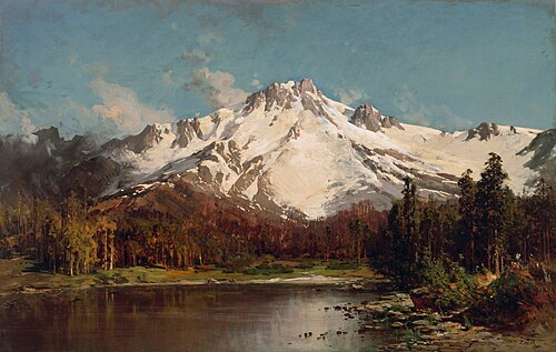 Mount Tallac from Lake Tahoe, 1880, Thomas Hill