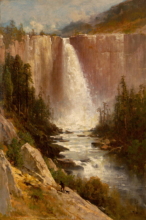 Nevada Falls, Yosemite, 1889, Thomas Hill