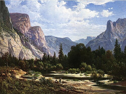 Resting by a Stream, 1866, Thomas Hill