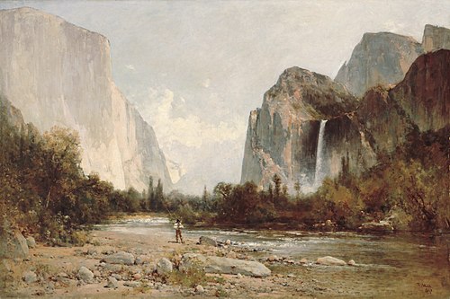 Yosemite, Bridal Veil Falls, 1895, Thomas Hill