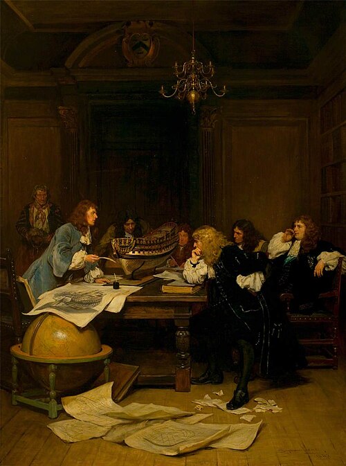A Whip for Van Tromp, the Admiralty, 1883, John Seymour Lucas