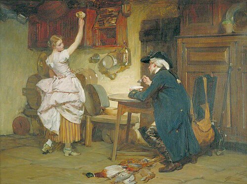 Flirtation, 1885, John Seymour Lucas