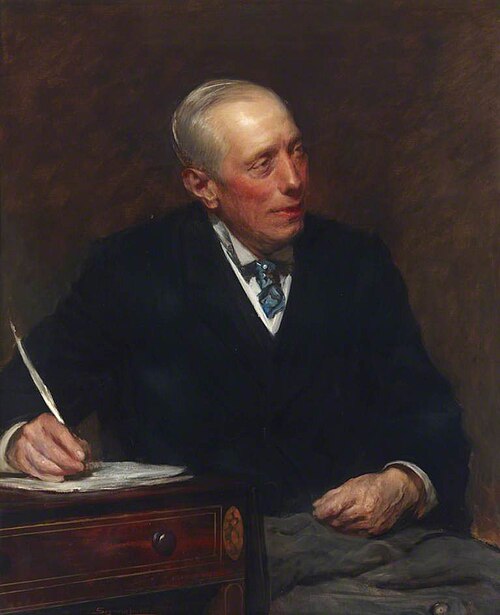 James C. N. White, Chairman of the Governing Body and Treasurer of Birkbeck College, 1912, John Seymour Lucas