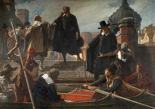 The Flight of the Five Members, 1915, John Seymour Lucas