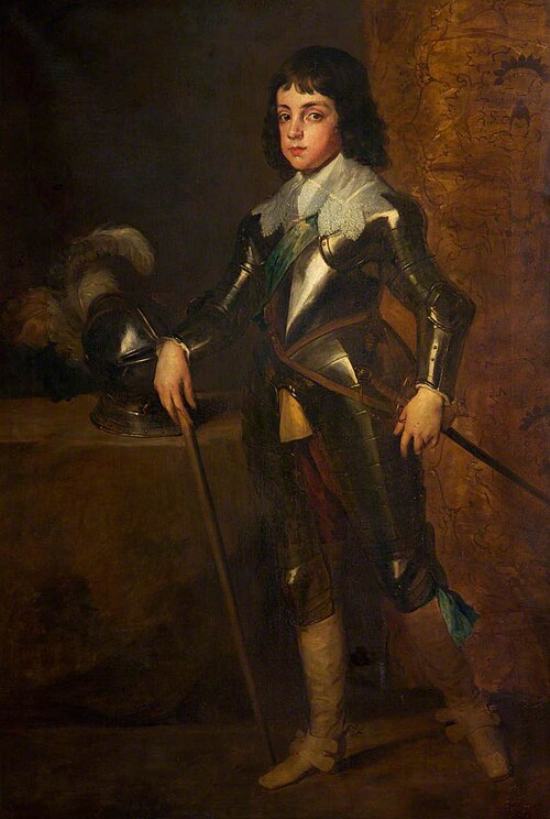 King Charles II (1630-1685), as a boy (after Van Dyck), 1866, John Seymour Lucas