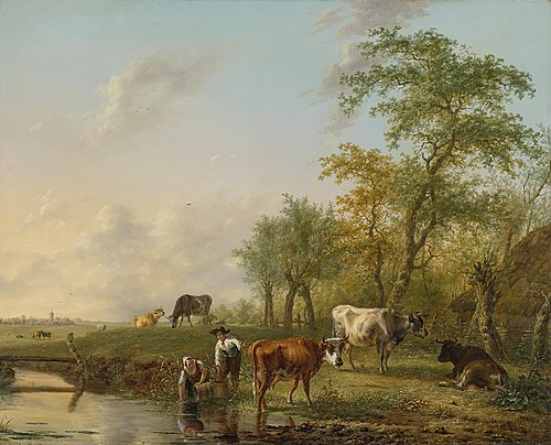 Landscape with Cows, 1804, Jan Kobell