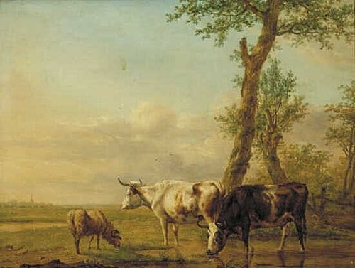 Landscape with Cows, 1807, Jan Kobell
