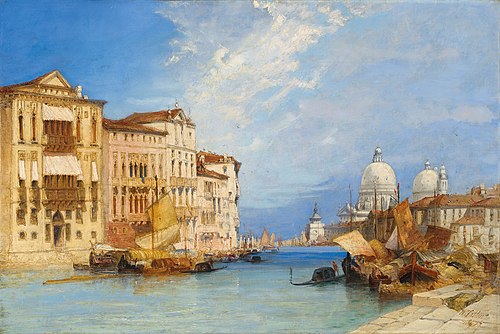 The Grand Canal, Venice, , William Callow