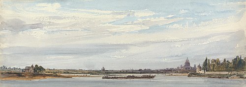 View of Paris from Charenton, 1834, William Callow