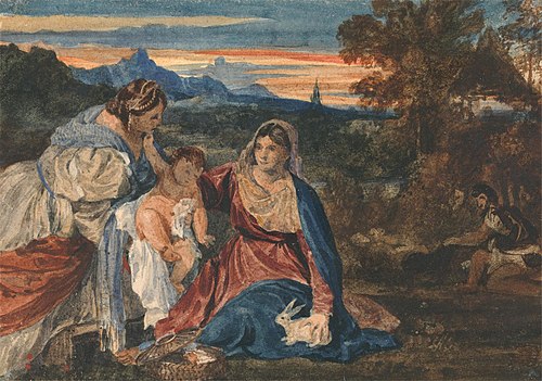 Madonna with a Rabbit, , William Callow