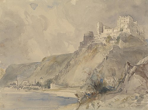 Rheinfels and St. Goar, 1838, William Callow