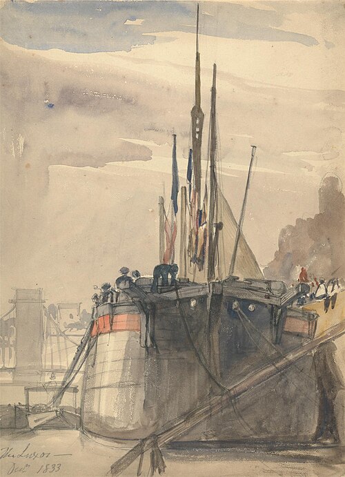 The Luxor, Paris, December 1833, 1833, William Callow