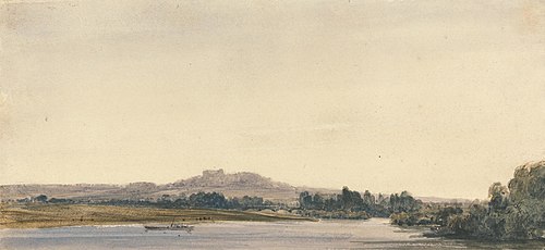 Mont-Valérien from Bois de Boulogne, 1834, William Callow