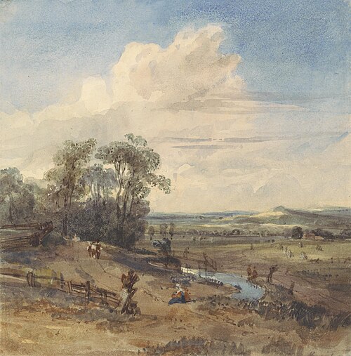 Landscape after Wynants (in the Louvre), , William Callow