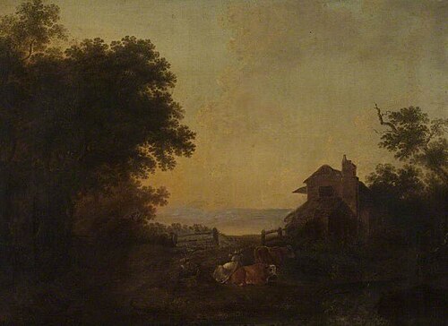 Landscape and Cattle, , William Callow