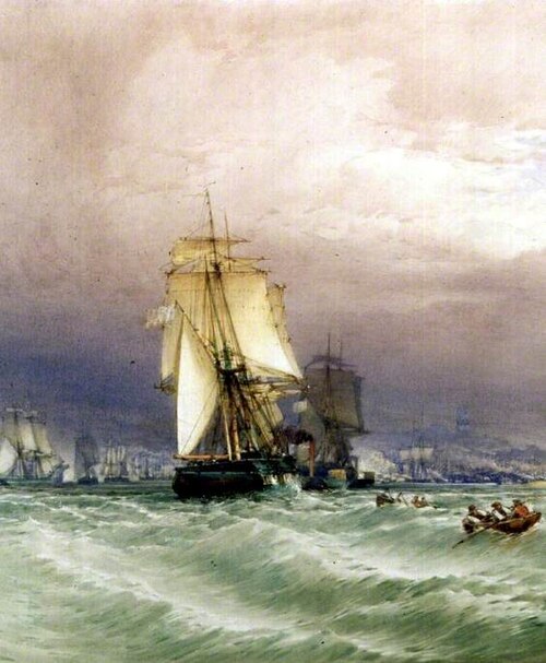 On the Medway, , William Callow