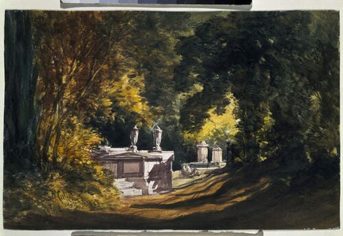 Pene La Chaise Cemetary, 1905, William Callow