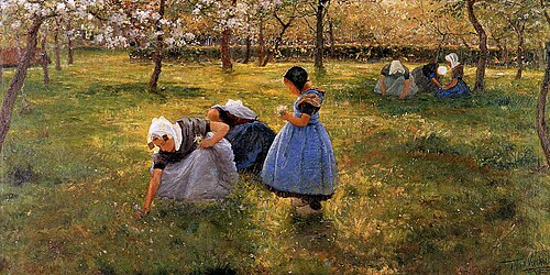 Printemps à Schoore (Zélande), 1894, Théodore Verstraete
