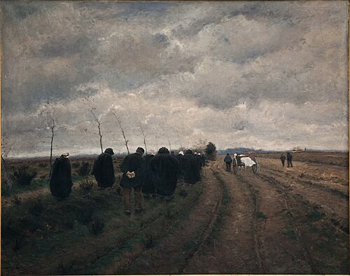 Enterrement en Campine, 1888, Théodore Verstraete
