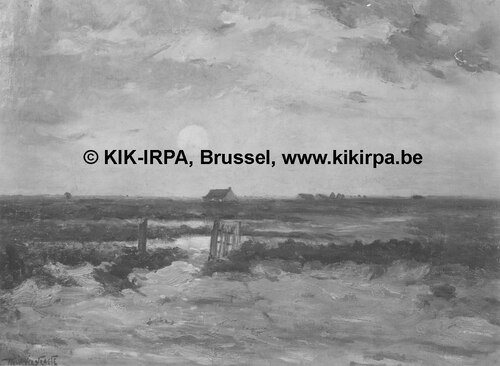 Rising of the Moon in Blankenberge, 1890, Théodore Verstraete