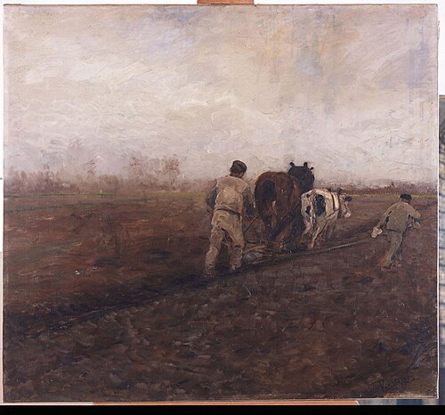 Cultiver la terre, 1850, Théodore Verstraete