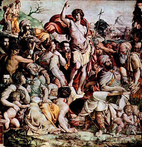 la prédication de Saint Jean Baptiste, 1538, Jacopino del Conte