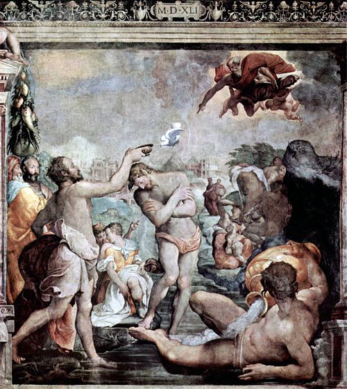 baptême du Christ, 1541, Jacopino del Conte
