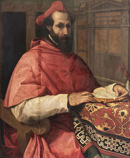 Portrait of Cardinal Marcello Cervini degli Spannocchi, 1550, Jacopino del Conte