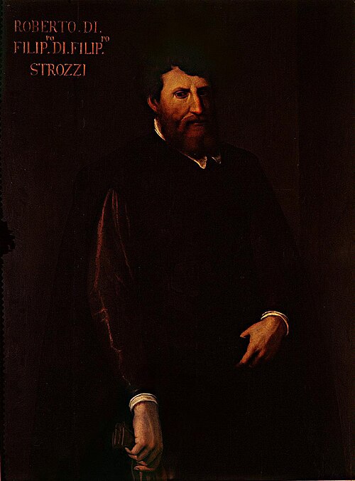 Portrait de Roberto Strozzi, 1550, Jacopino del Conte