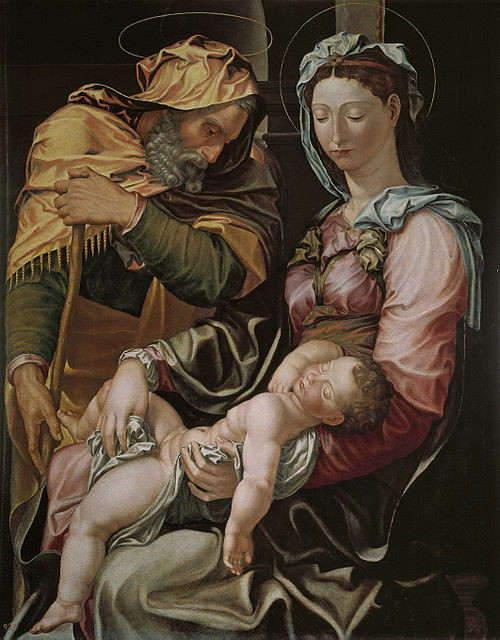 La Sagrada Familia, 1550, Jacopino del Conte