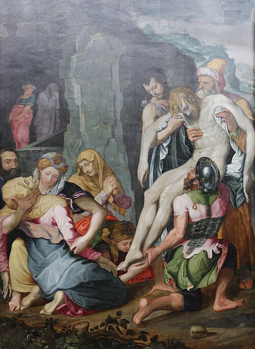 La mise au tombeau, 1547, Jacopino del Conte