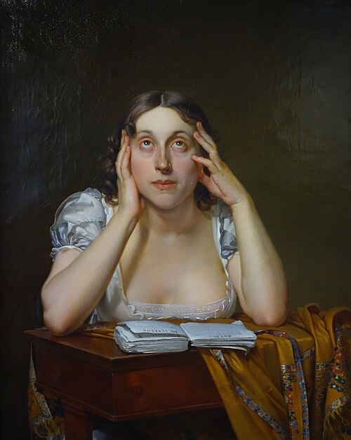 Portrait de Marceline Desbordes-Valmore, 1810, Constant Joseph Desbordes