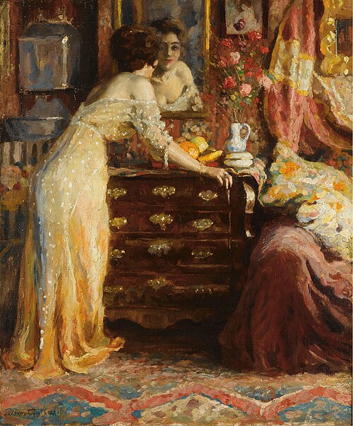 Making Her Toilet, 1908, Victor Gilsoul