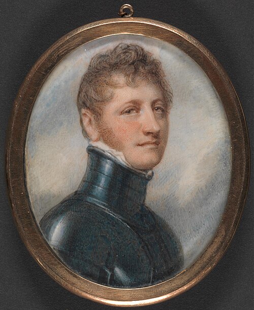 Portrait of a Man in Armour, 1808, Richard Cosway