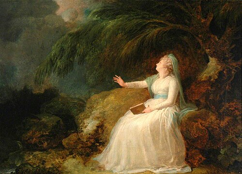 Mrs Siddons Reading in a Grotto, 1810, Richard Cosway