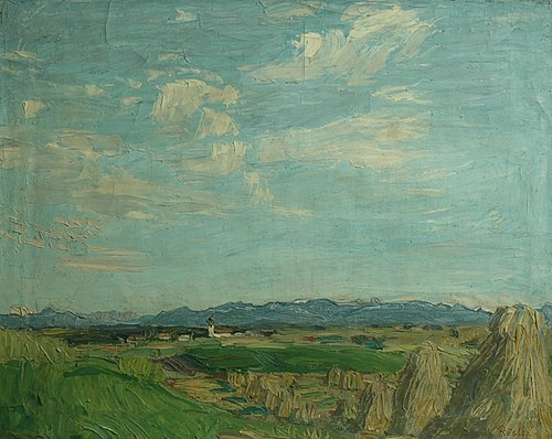 Landschaft bei Wasserburg am Inn, 1906, Waldemar Rösler