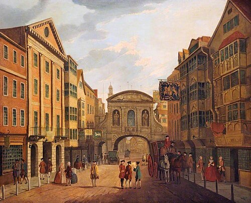 Fleet Street and Temple Bar, , Samuel Scott