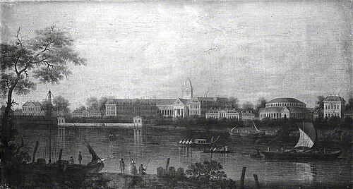 The Thames at Chelsea Hospital, , Samuel Scott