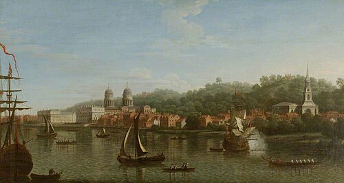 The Thames at Greenwich, , Samuel Scott