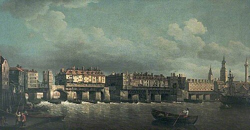 Old London Bridge, , Samuel Scott