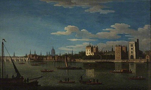Lambeth Palace, London, 1750, Samuel Scott