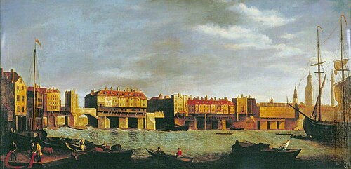 Old London Bridge, , Samuel Scott