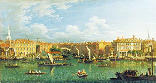 Entrance to the Fleet River, London, , Samuel Scott